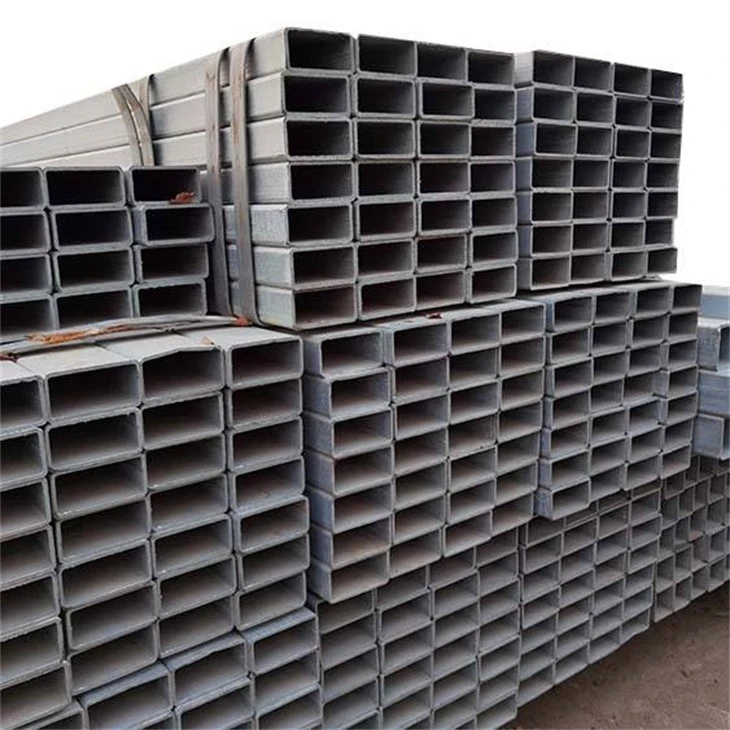 Tubería de acero rectangular galvanizado de alta calidad Tubería de acero rectangular galvanizado de alta calidad